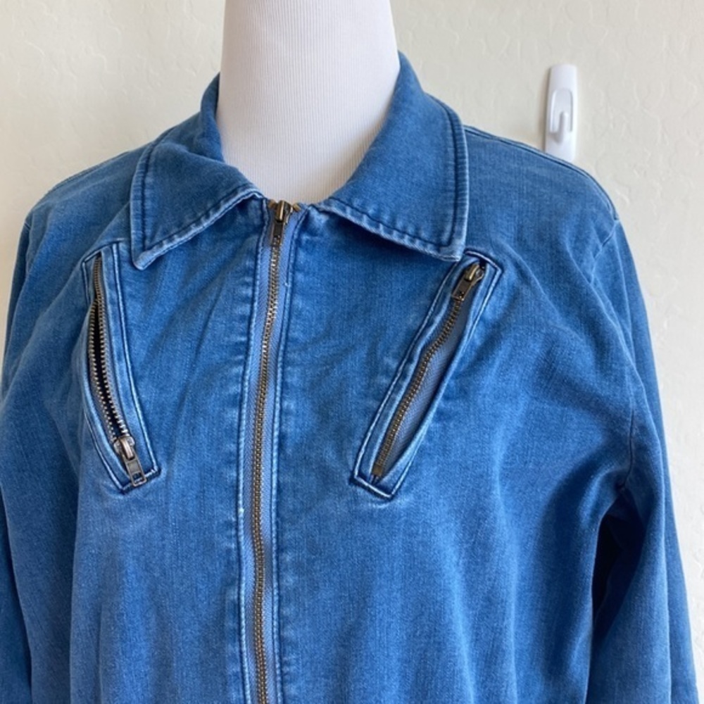 Soho jeans by New York and company womenβs mediumβ utility denim dress - Picture 5 of 9